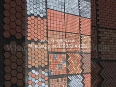 Rood gerecycled klei bakstenen gratis monster voor achtergrond muur 240 * 50 * 20 mm